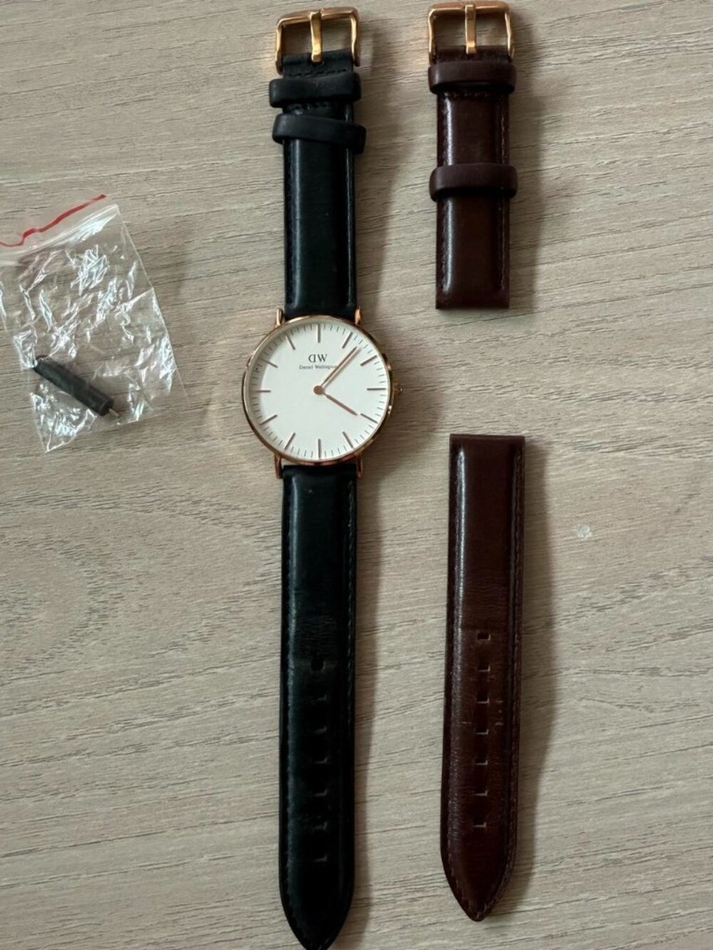 Daniel Wellington Women's Black and Brown Watch